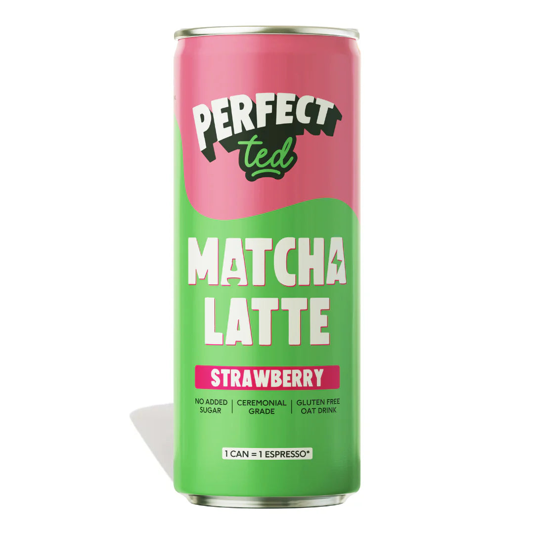 Strawberry Oat Matcha Latte